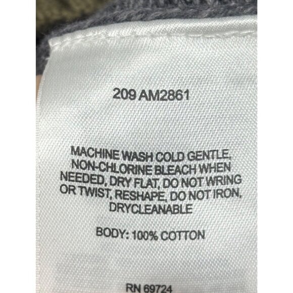 Columbia Mens Sweater XL Gray Full Zip Cotton Knit Cardigan - Picture 5 of 6